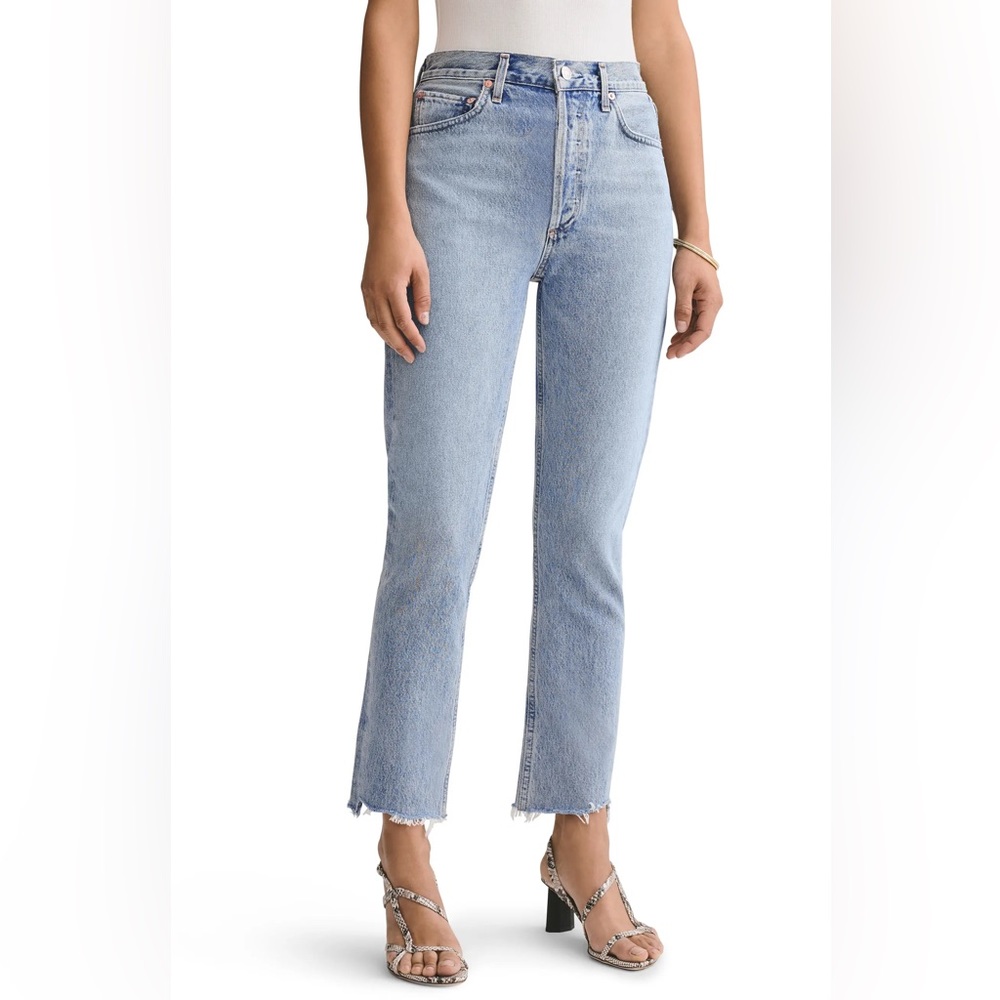 Agolde Riley High Waist Step Hem Jeans